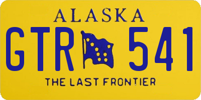 AK license plate GTR541