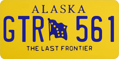 AK license plate GTR561