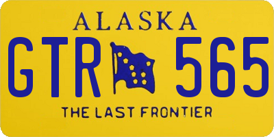 AK license plate GTR565