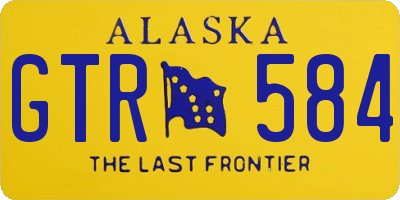 AK license plate GTR584