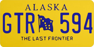 AK license plate GTR594