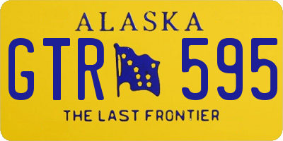 AK license plate GTR595