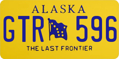 AK license plate GTR596