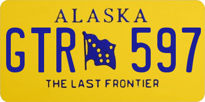 AK license plate GTR597
