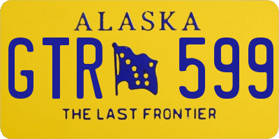 AK license plate GTR599