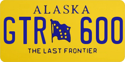 AK license plate GTR600