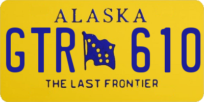 AK license plate GTR610