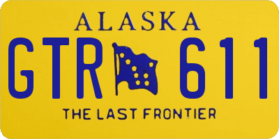 AK license plate GTR611