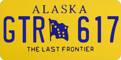 AK license plate GTR617