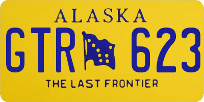 AK license plate GTR623