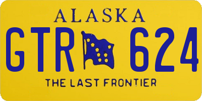 AK license plate GTR624