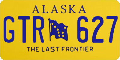 AK license plate GTR627