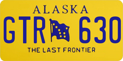 AK license plate GTR630