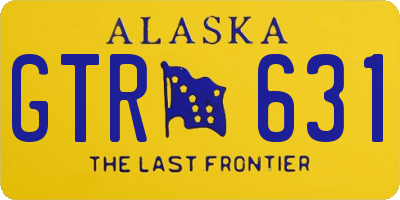 AK license plate GTR631