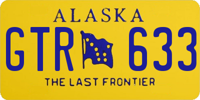 AK license plate GTR633