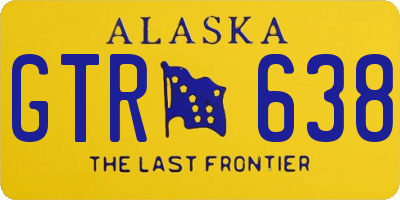 AK license plate GTR638