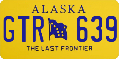 AK license plate GTR639