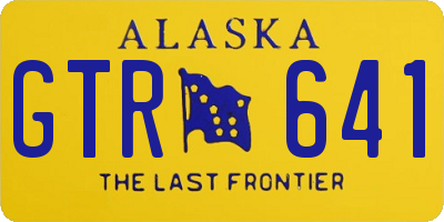 AK license plate GTR641