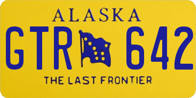 AK license plate GTR642