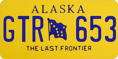 AK license plate GTR653