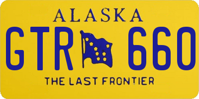 AK license plate GTR660