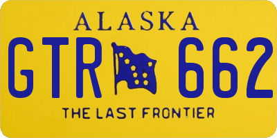 AK license plate GTR662