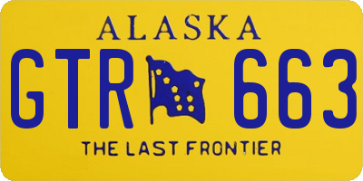 AK license plate GTR663