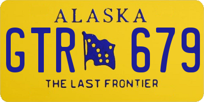 AK license plate GTR679