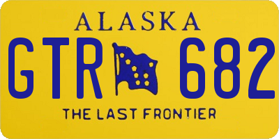 AK license plate GTR682