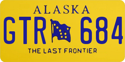 AK license plate GTR684