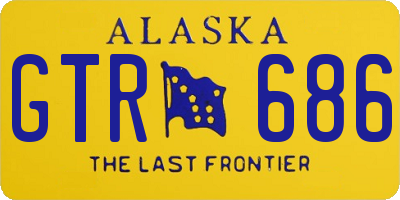 AK license plate GTR686