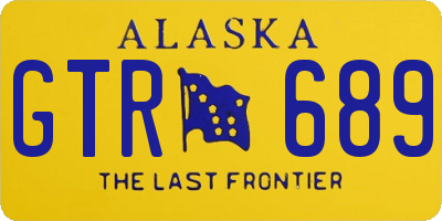 AK license plate GTR689