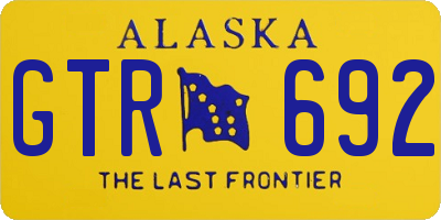 AK license plate GTR692