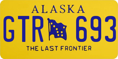 AK license plate GTR693