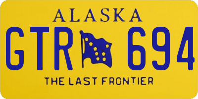 AK license plate GTR694