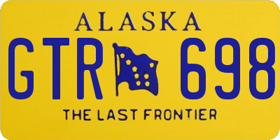AK license plate GTR698