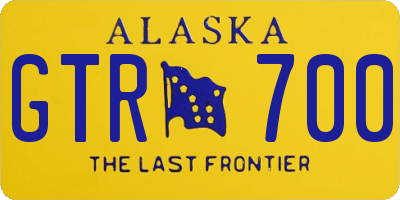 AK license plate GTR700