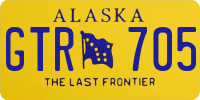 AK license plate GTR705