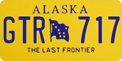 AK license plate GTR717