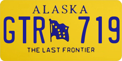 AK license plate GTR719