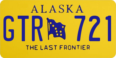 AK license plate GTR721