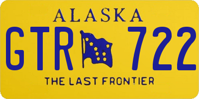 AK license plate GTR722
