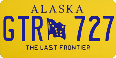 AK license plate GTR727