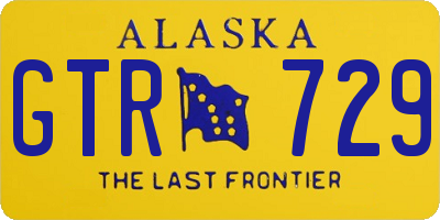 AK license plate GTR729