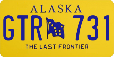 AK license plate GTR731