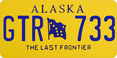 AK license plate GTR733