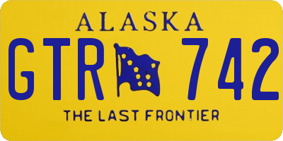 AK license plate GTR742