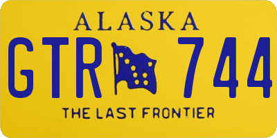 AK license plate GTR744