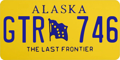 AK license plate GTR746