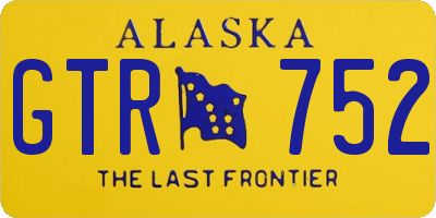 AK license plate GTR752